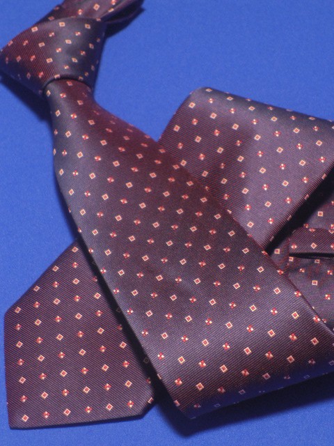  Галстук мужской, шелковый, цвет: темный баклажан, арт. 407 96 